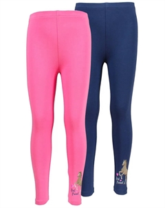 Легинсы (2 шт.), с небольшим мотивом лошади, голубой Salt and pepper