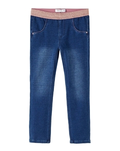 Джинсы, цвет dark blue denim/Detail GOLD ROSE LUREX Name it