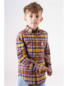 Лонгслив Shirts Flannel Check, цвет dark purple mustard Band of rascals
