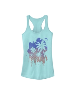 Майка с силуэтом пальмы и американским флагом для юниоров Unbranded