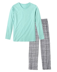 Пижамы (2 шт., 1 шт.) с классными брюками с принтом, черно-белый Buffalo