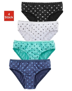 Трусики (4 шт.) с узким кружевом на манжетах, белый Petite fleur