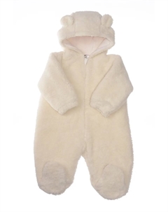 Комбинезон, в пушистом дизайне, белый Лилипут