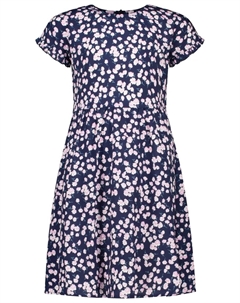 Трикотажное платье СОЛЬ И ПЕРЦ "Kids Park", с цветочным принтом по всей поверхности, розовый Salt and pepper