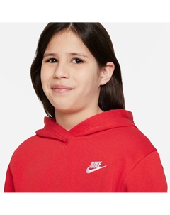 Толстовка с капюшоном "CLUB FLEECE BIG KID'S PULLOVER HOODIE", белый Nike sportswear