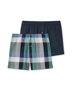 Хлопковые боксеры, 2 пары, серый Schiesser