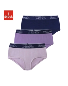 Трусики (3 шт. в упаковке) с контрастным тканым поясом, темно-синий Bench