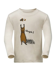 Свитер с круглым вырезом "GLEELY LONGSLEEVE K", белый Jack wolfskin