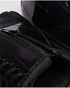 Лакированные кожаные ботинки на шнуровке Toddler 1460 Rainbow Dr. martens