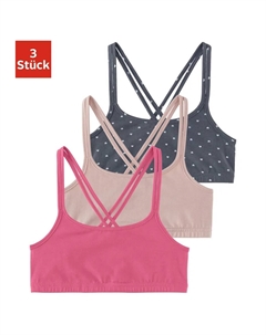 Бюстье, однотонное и с принтом по всей поверхности в одной упаковке, розовый Bench