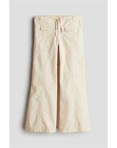 Брюки карго с вырезом, бежевый H&m