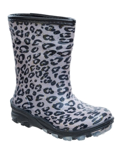 Резиновые сапоги Cenerki Kids на теплой подкладке, черный Zigzag