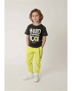 Футболка с наскальным принтом, черно-белый Gulliver