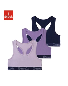 Бюстье с контрастными манжетами и спинкой-борцовкой, темно-синий Bench