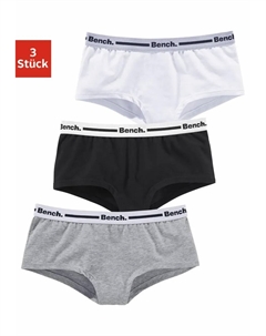 Трусики (упаковка, 3 шт.), с тканым поясом с логотипом, белый Bench