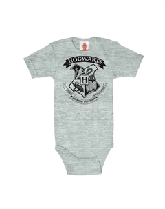 РУБАШКА "Гарри Поттер — черный Хогвартса" с классным принтом Хогвартса, цвет Grau-Meliert Logoshirt