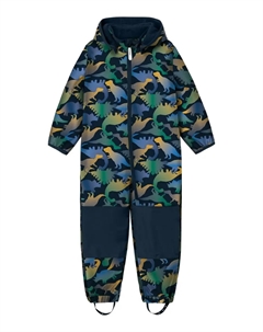 Комбинезон из софтшелла "NMMMALTA05 SUIT AOP FO", легкая и водонепроницаемая верхняя одежда, идеально подходящая для переходного периода, цвет Dark Sapphire Name it