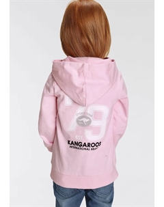 Толстовка с капюшоном "Маленькие девочки" с принтом на спине, розовый Kangaroos