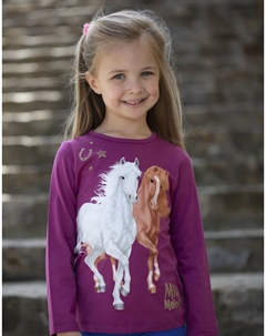 Рубашка с длинными рукавами, малиновый Miss melody