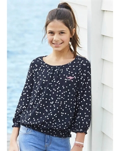 Рубашка с рукавом 3/4 и присборенными деталями по подолу, цвет морской волны Kangaroos