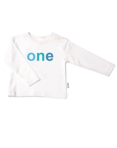 Рубашка с длинными рукавами "One", с кнопками на плече, цвет Ecru Лилипут