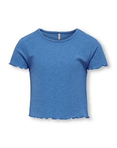 Рубашка с короткими рукавами "KOGNELLA S/S O-NECK TOP NOOS JRS", синий Kids only