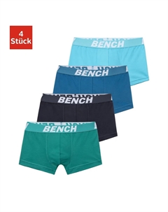 Боксеры (4 шт. в упаковке) для мальчиков с надписью на поясе, синий Bench