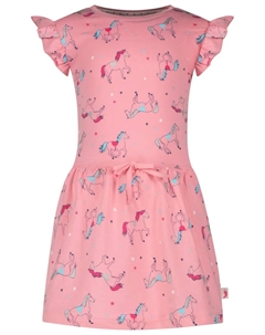 Платье из джерси "Spring Bloom", с принтом в виде лошади по всей поверхности, розовый Salt and pepper