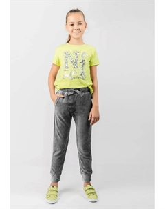 Спортивные брюки "велюровые повседневные брюки" с практичной кулиской, серый Gulliver