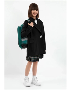 Пиджак с аппликацией в виде самолета, синий Gulliver