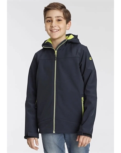 Куртка из софтшелла "BYS SFTSHLL JCKT OT", с капюшоном, дышащая, водоотталкивающая и ветроотталкивающая, цвет морской волны Killtec