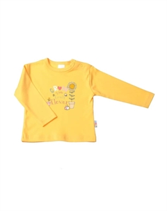 Рубашка с длинными рукавами и милым принтом спереди, цвет Mehrfarbig Лилипут