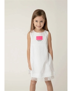 Платье А-силуэта с разрезами по бокам, розовый Gulliver