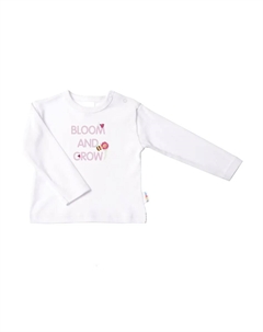 Рубашка с длинными рукавами и милым принтом, цвет Weiß-Mehrfarbig Лилипут