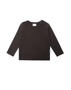 Рубашка с длинными рукавами из мягкого хлопкового материала, антрацит Лилипут