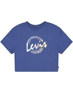 Детская футболка "MEET AND GREET SCRIPT" для ДЕВОЧЕК Kids, цвет True Navy Levi's®