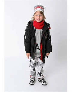 Гулливер Парка с регулируемым капюшоном, черный Gulliver