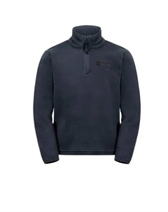 Свитер с воротником-стойкой, удобная регулировка температуры, синий Jack wolfskin