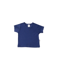 Футболка с кнопками, синий Лилипут