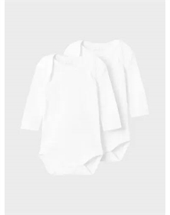 Пижамы "NBNBODY 2P LS SOLID WHITE NOOS" (комплект, 2 шт.), белый Name it