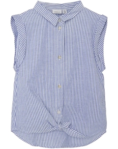 Блузка с короткими рукавами "NKFFEMMA CAPSL SHIRT NOOS", синий Name it