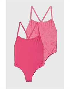 Цельный купальник на молнии для детей (2 шт.), розовый Zippy