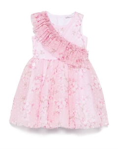 Платье с цветочным принтом, розовый Monnalisa