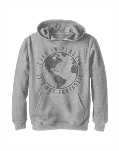 Флисовый пуловер с рисунком Fifth Sun для мальчиков 8–20 лет, пластиковая планета, толстовка с капюшоном Licensed character