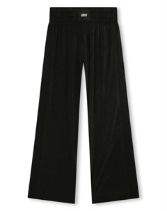 Брюки с аппликацией логотипа, черный Dkny