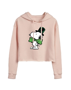 Укороченное худи Juniors' Peanuts ко Дню Святого Патрика Licensed character