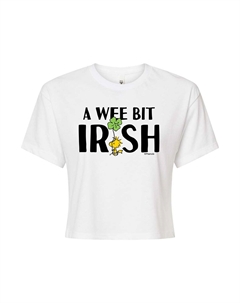 Укороченная ирландская футболка Peanuts Wee Bit для юниоров, белый Licensed character
