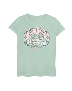 Футболка с рисунком Леи «Будущее Галактики – женское» для девочек 7–16 лет Star wars