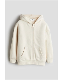 Куртка с капюшоном на флисовой подкладке тедди, бежевый H&m
