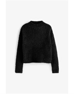 Свитер с воротником-воронкой, черный Next